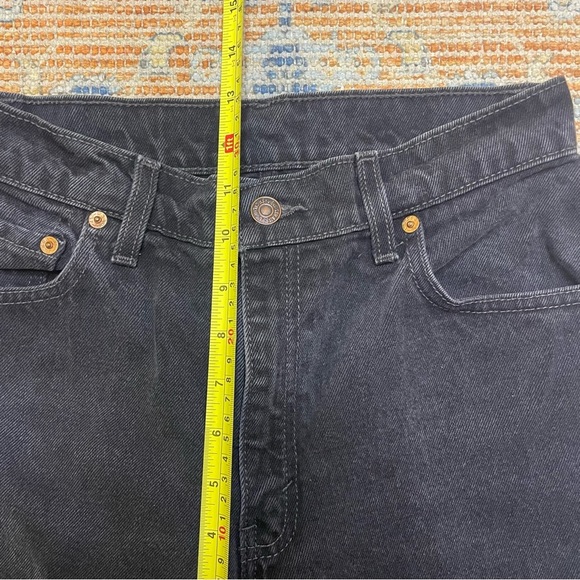 Vintage Made In USA 550 Levi’s Mom Jean 26/27 High Rise Tapered Black - Picture 7 of 9